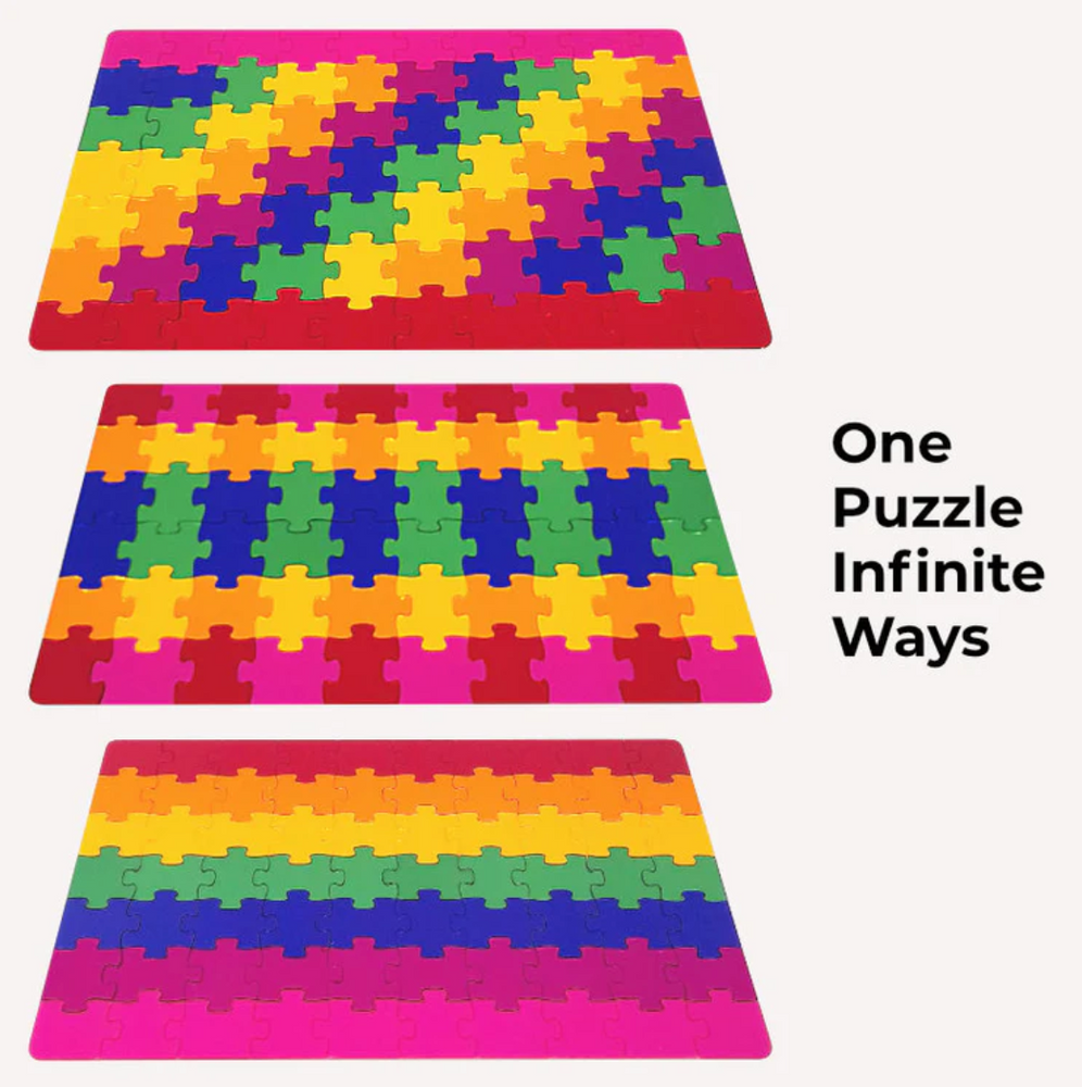 Kingdom Playroom Infinity Rainbow Puzzle™ 70 Pcs Acrylic Puzzle Set