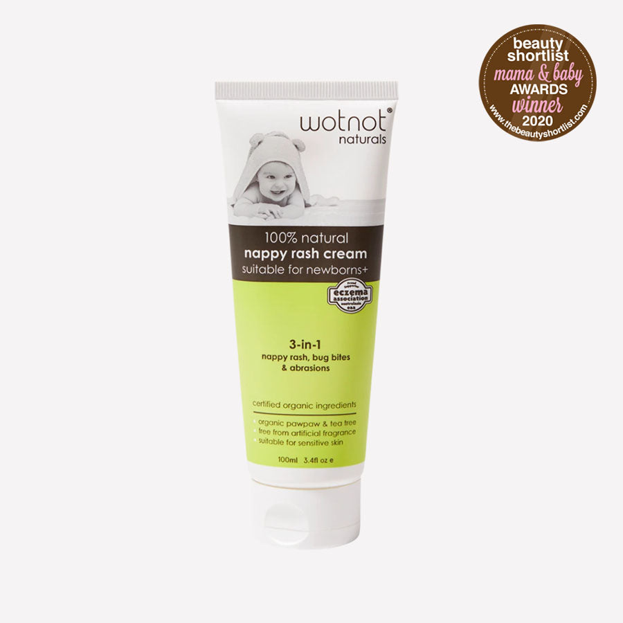 
            
                Load image into Gallery viewer, WOTNOT 100% Natural Nappy Rash Cream &amp;amp; Baby Balm 100ml
            
        