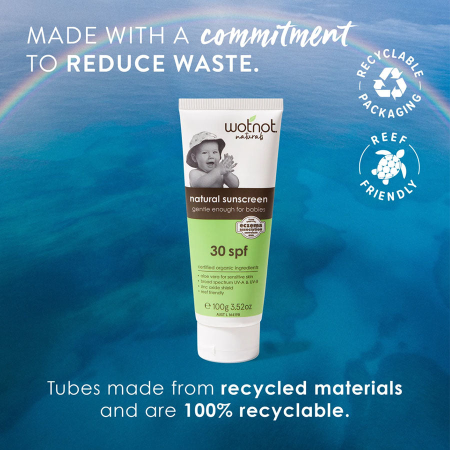 WOTNOT 30 SPF Natural Baby Sunscreen 100g
