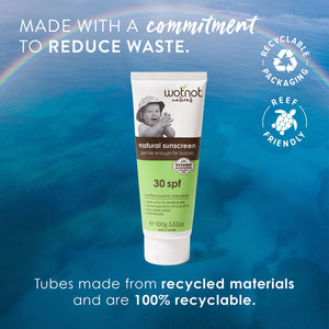 WOTNOT 30 SPF Natural Baby Sunscreen 100g